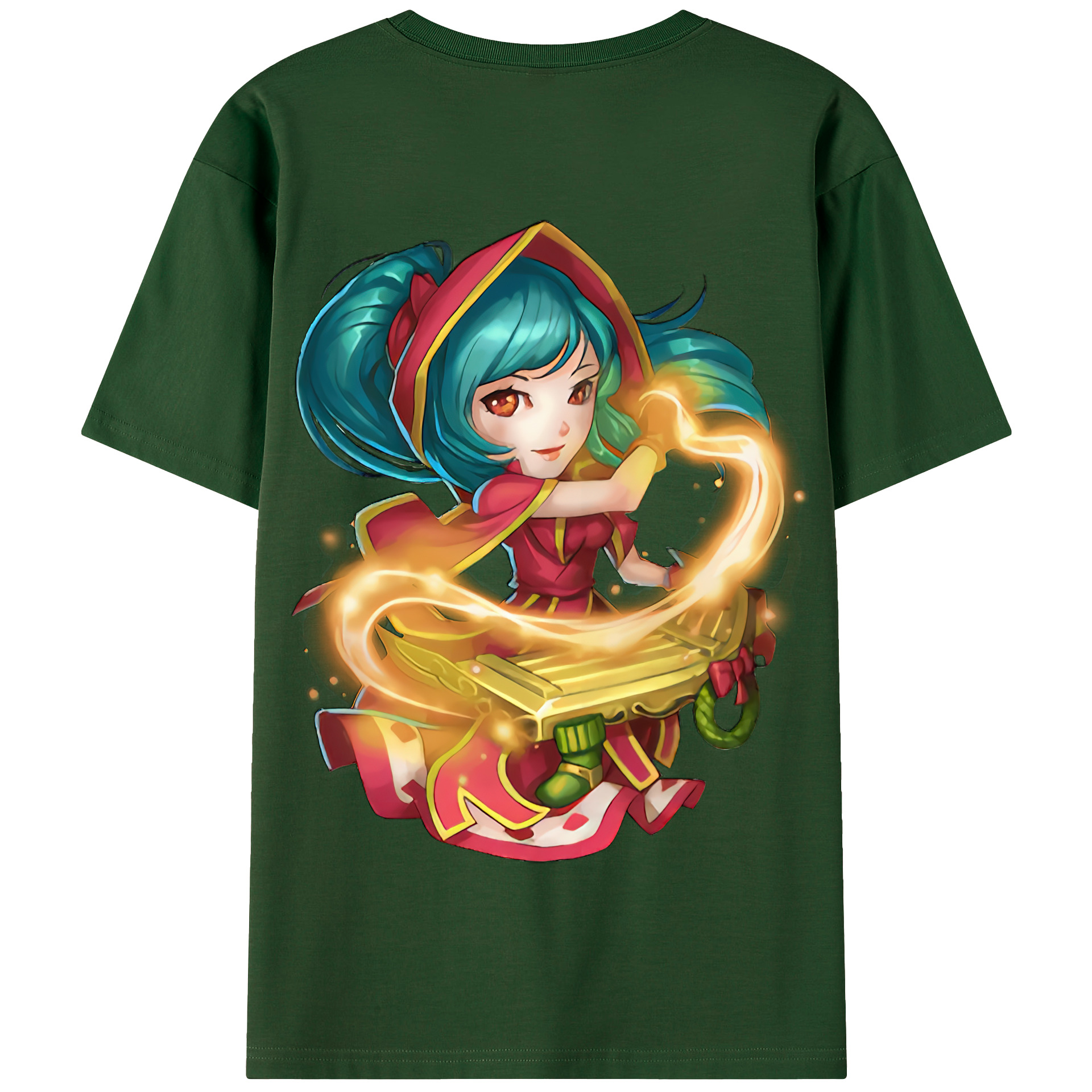 リーグ・オブ・レジェンド League of Legends LOL 綿100％半袖Tシャツ（背面プリント）